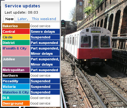 Railnews Many Underground lines closed by strike